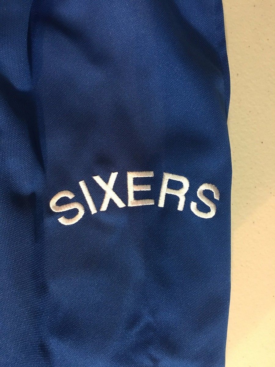 NBA PHILADELPHIA 76ERS HARDWOOD CLASSICS BLUE YOUTH RETRO LONG PANTS FREE  SHI | eBay, image size:900x1200