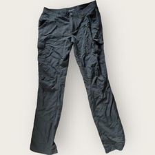 Columbia Omni-Shade Pants Women's 10 Advanced Repellency Gray Outdoor Cargo  