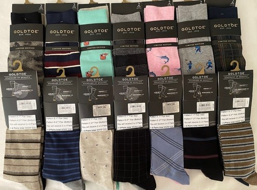 4 Pair Gold Toe Men's Highest Quality Limited Edition Dress Socks Sz 6-12.5 $30 - Picture 2 of 18