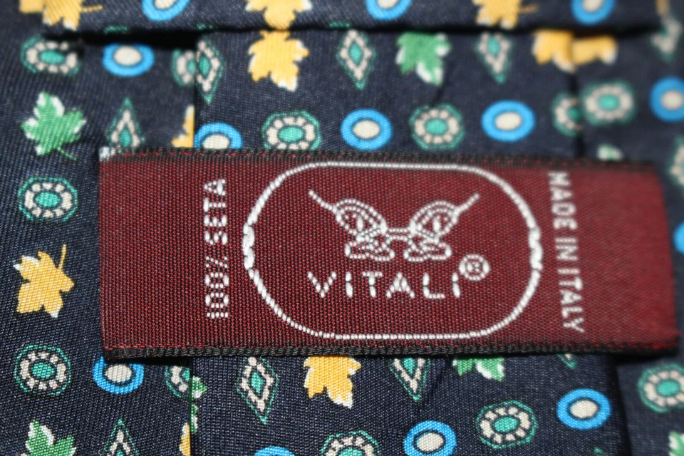 VITALI Silk tie Made in Italy F57520 - Image 4 of 4