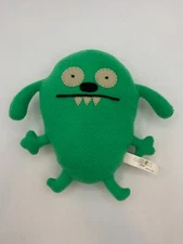 Rare Vintage 2012 Pretty Ugly 7" Ugly Doll Green FLATTER Stuffed Plush