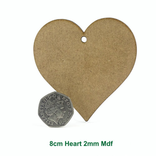 Wooden & MDF hearts stars and luggage tags. Craft shapes blanks and cut outs - Picture 12 of 37