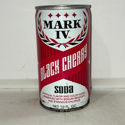 Mark IV Black Cherry Soda can, bottom cut out