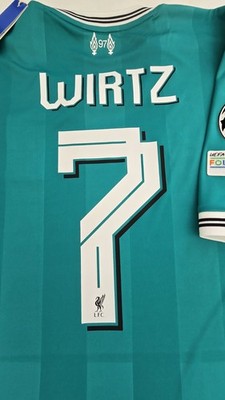 リバプールFC WIRTZ 7 adidas ジャージ M 2025/26 Adidas Liverpool #7 WIRTZ Champions League 3rd Soccer