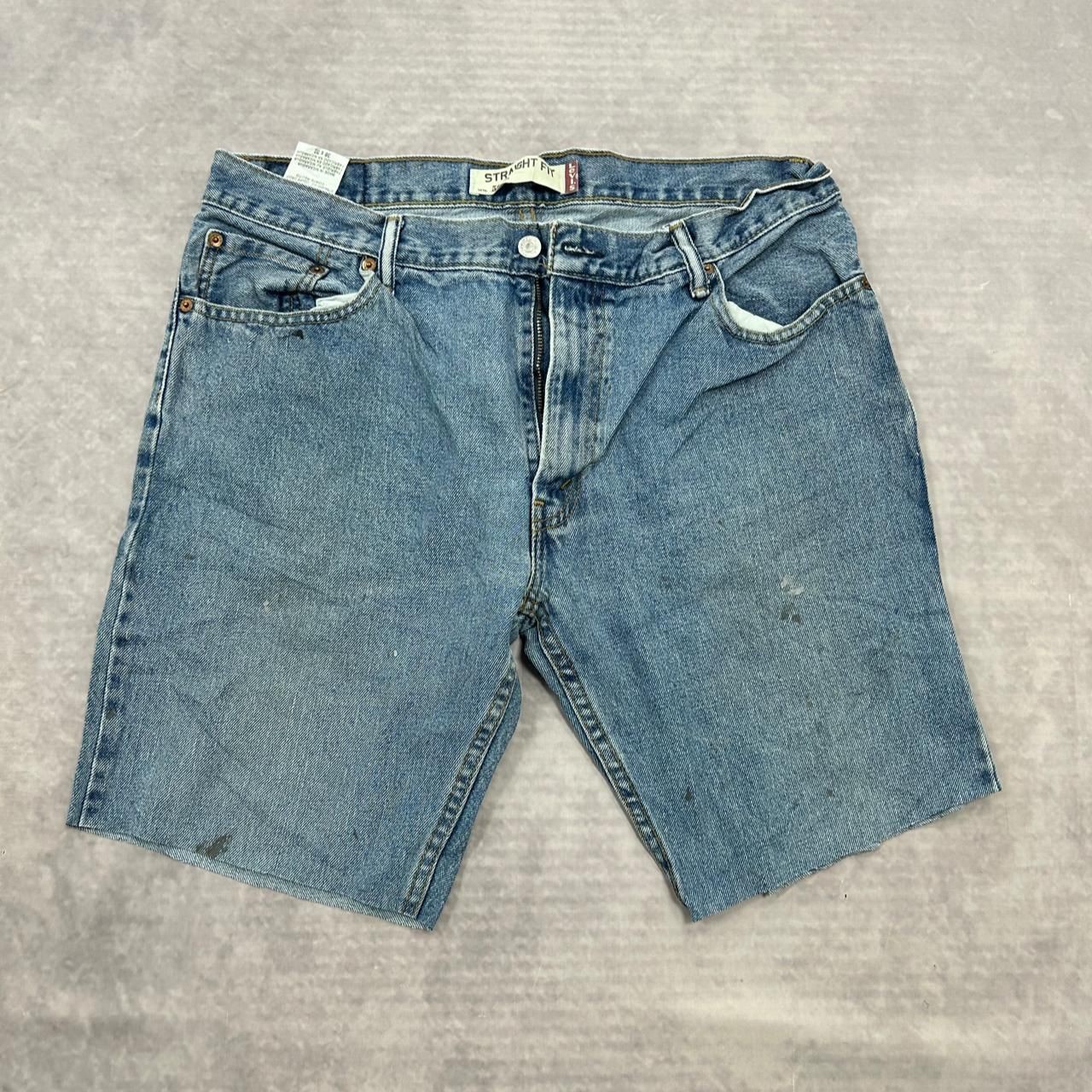 Levi's Shorts Levi 505 Straight Fit Cut Off Denim Shorts Men's 36