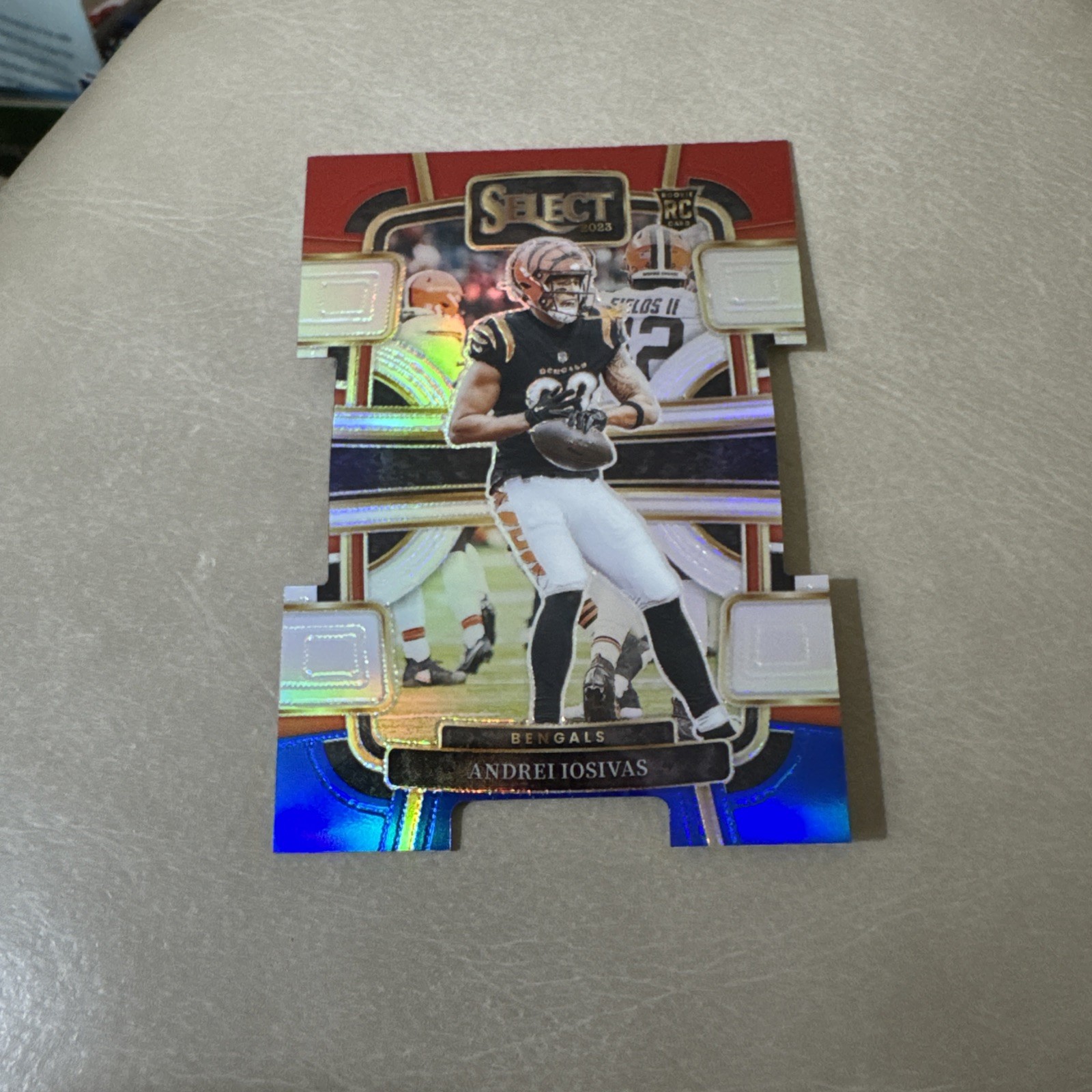 Andrei Iosivas Panini Select #21 Die-Cut Red & Blue