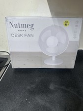 Nutmeg Electric Desk Fan 3 Speed Settings