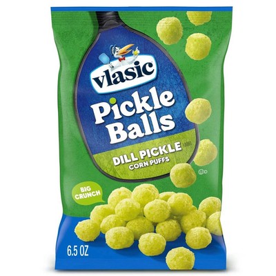 Vlasic Pickle Balls, Dill Pickle Flavored Corn Puffs, 6.5 oz.