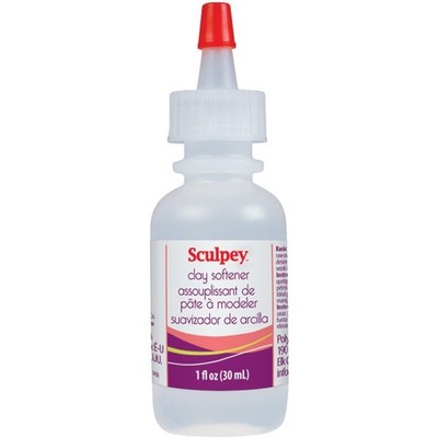 Sculpey Liquid Clay Softener Thinner 1 Ounce Non Toxic Polymer Clay Tool