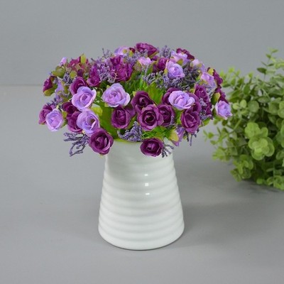 Hochzeitsdeko 21 Kopf Diamant Rose Seide Blumenstrauß für Fotografie