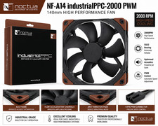 Image of Noctua NF-A14 industrialPPC-2000 PWM 140mm Fan High Performance Cooling 2000RPM