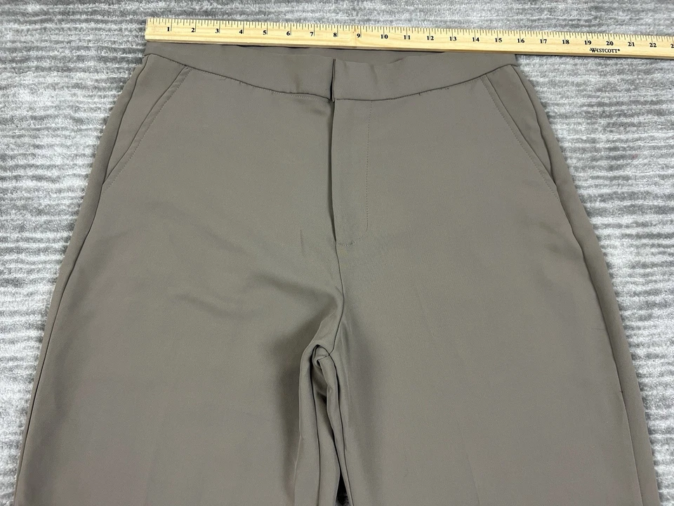 Pantalones Shinestar Mujer Grandes Gris Pierna Ancha Poliéster Hendidura Carrera Foto 4 de 4