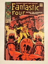 Fantastic Four #81 (1968) Jack Kirby Cover Ar...