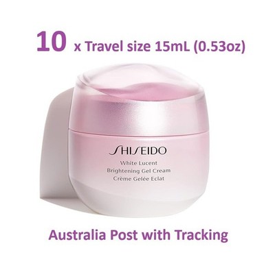 10 x 15mL Shiseido White Lucent Brightening Gel Cream Travel size (Total 150mL)