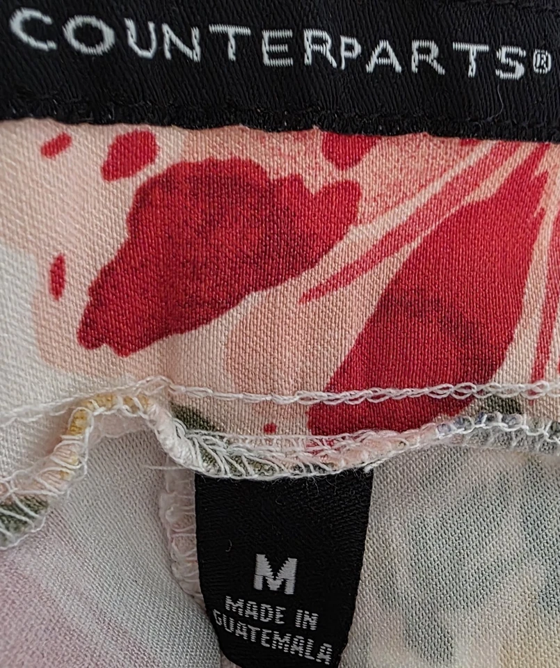 Pantalones Cortos Mujer Counterparts Talla M Medianos Elásticos Cintura Pull On Foto 2 de 4