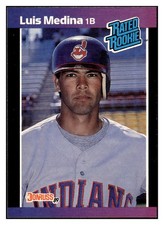 Luis Medina 1989 Donruss #36 Cleveland Indians VTG Baseball *326