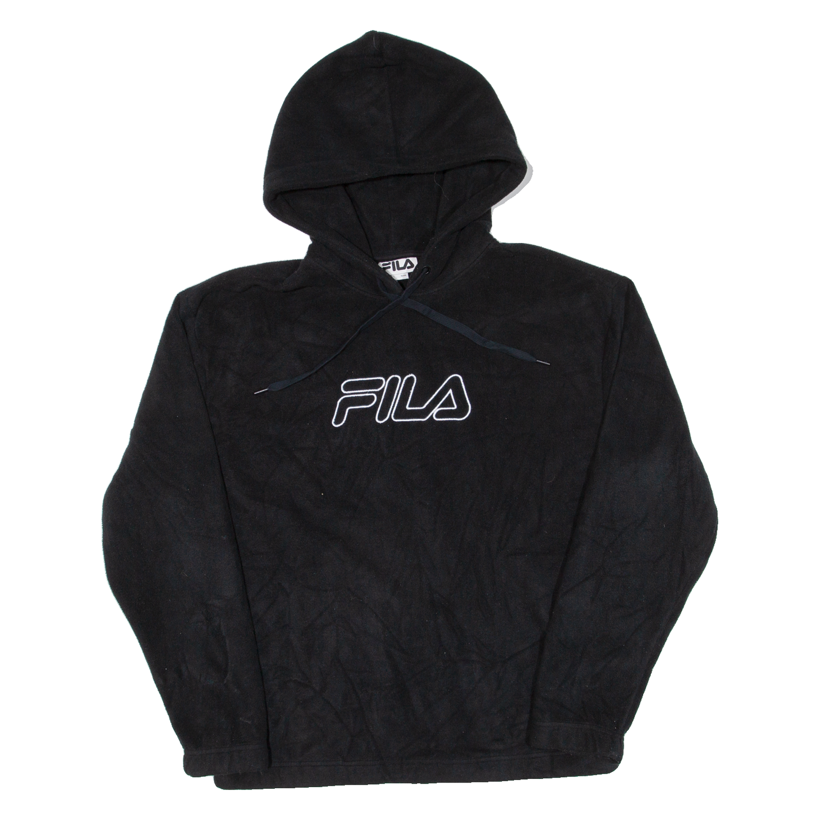 FILA Felpa con cappuccio uomo nera L