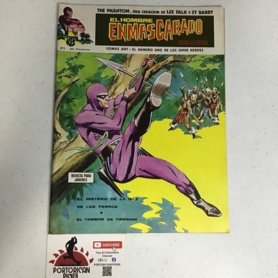 1974 KFS SPANISH EL HOMBRE ENMASCARADO #16 FANTASMA COMICS ART THE PHANTOM SPAIN