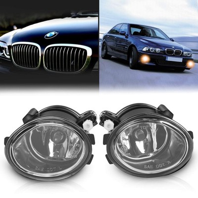 TangMiGe Fog Lights Lamps for 2000-2006 BMW (E46 M3 E39 M5) / 3 Series Clear 