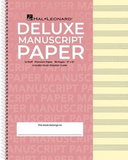 Deluxe Wirebound Premium Manuscript Paper (Pink Cover) (English) Spiral Book