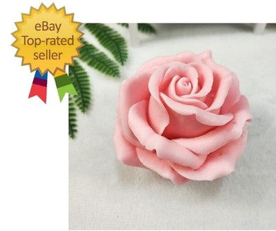 3D Flower Beautiful Bloom Rose Mold for Candle Making Candle Making Mould Soa...