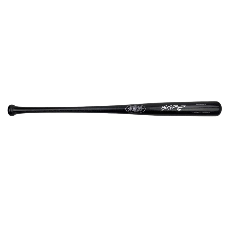 Autographed/Signed Kyle Tucker Black Louisville Slugger Baseball Bat BAS COA - Image 2 of 3