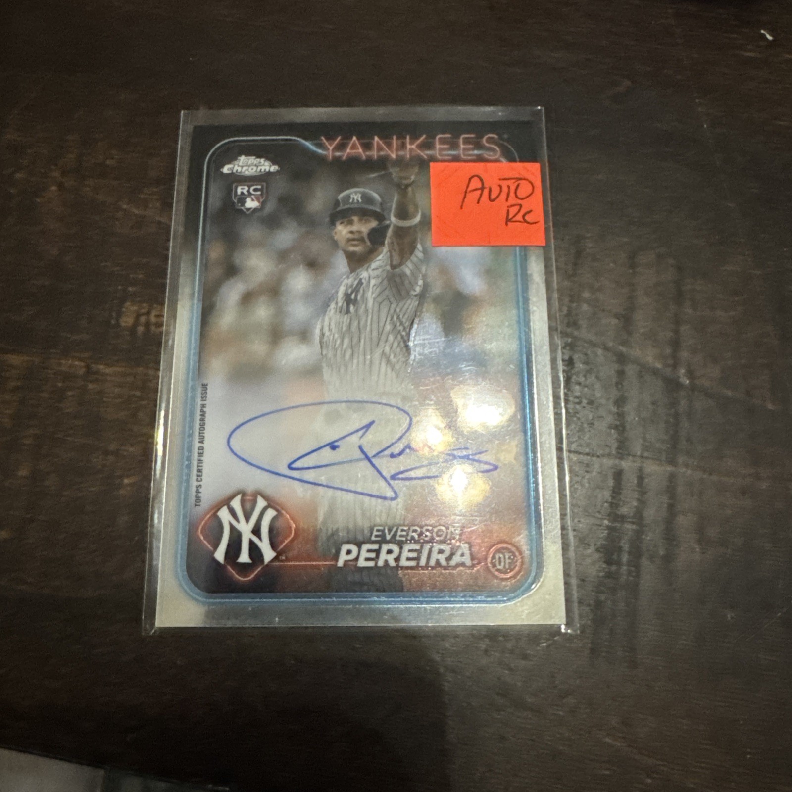 Everson Pereira 2024 Topps Chrome Rookie Autographs RC Auto #RA-EP New York