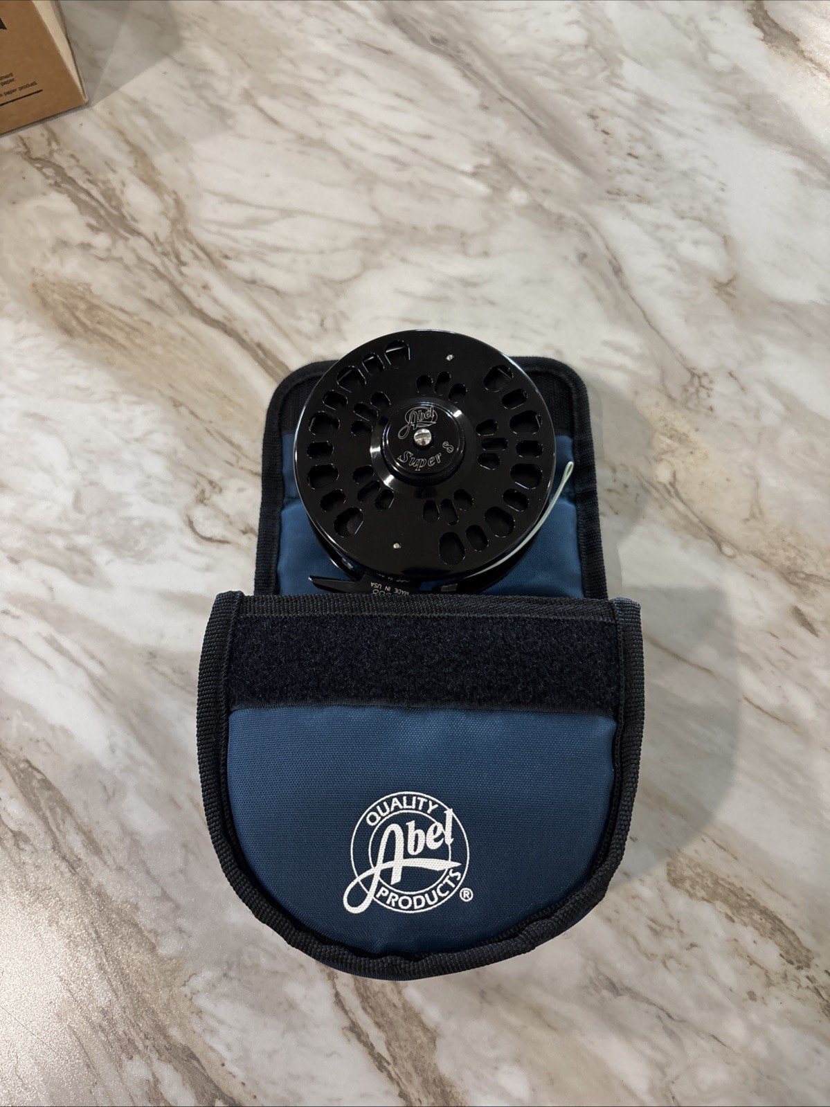 Abel Super 8 Fly Fishing Reel Black with Line