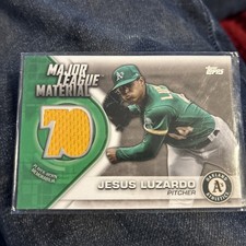 2021 Topps Jesus Luzardo Jersey Major League Material Athletics Baseball MLB