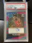 Psa 9 OG ANUNOBY 2017-18 DONRUSS OPTIC Pink AUTO RC /20 U