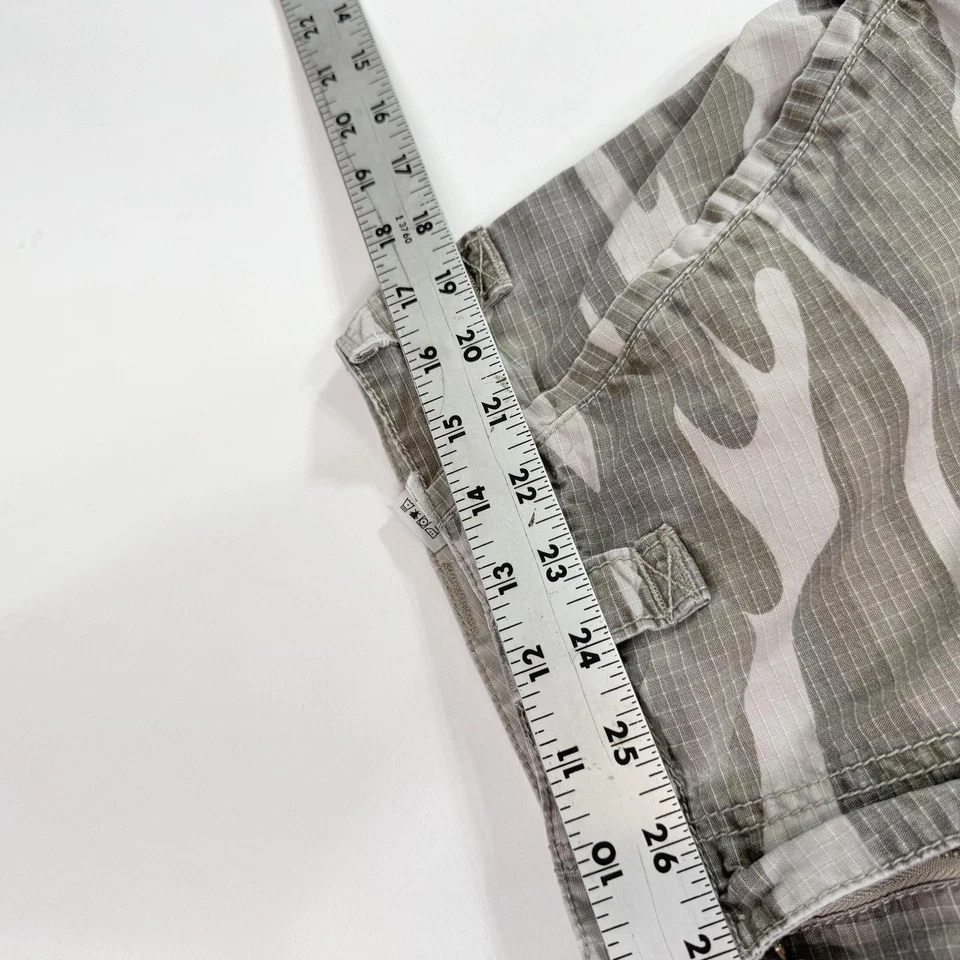 Shorts Cabelas Cargo Masculino 2XL Cinza Camuflado Ripstop Outdoor Casual Bolsos Algodão - Imagem 4 de 4