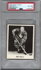 1965-66 COCA-COLA RED KELLY TORONTO MAPLE LEAFS PSA 6 (POP 5 22 HIGHER)