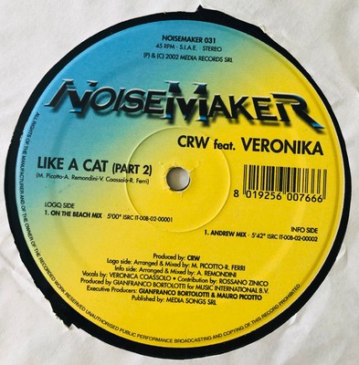 CRW Feat. Veronika, Like A Cat , (12'', Par), NM or M-, 3654069453