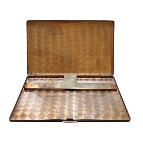*HH* Portasigarette Vintage Sesacolor Dystuffs Division Agme Swiss Tabacchiera - Foto 1 di 19