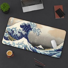 The Great Wave Gaming Desk Mat Mouse Pad Playmat