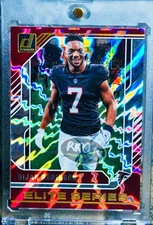 Bijan Robinson RARE RED HYPER REFRACTOR SP INVESTMENT CARD FALCONS PANINI MINT