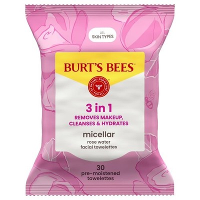 Micellar Facial Cleansing Towelettes with Rose Water Gentle Makeup Remover Wipes