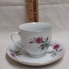 tea cup and saucer-vintage-bone china-1970's — photo 9