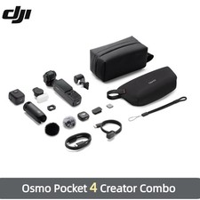 DJI Osmo Pocket 4 Creator Combo 4K Gimbal Camera Wide Lens Microphone Vlog New