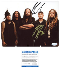 * KORN * signed 8x10 photo * MUNKY & RAY LUZIER * ACOA * * KORN * signed 8x10 photo * MUNKY & RAY LUZIER * ACOA *