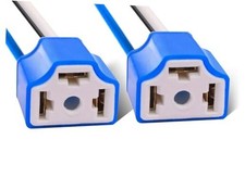 H4 Pigtail Socket Wiring Harness Headlight Plug Heavy Duty4AWG Ceramic 1