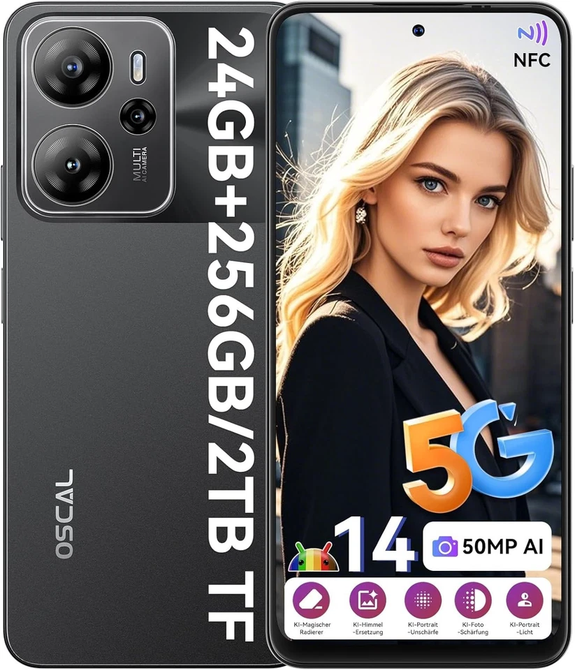 Blackview OSCAL TIGER 13 5G Smartphone 8GB+256GB + 90Hz + Unisoc T760 + 50 MP - Bild 2 von 4