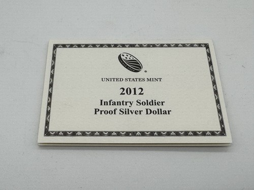 2012 W Infantry Soldier Commemorative Proof Silver Dollar BOX/COA - Picture 8 of 11