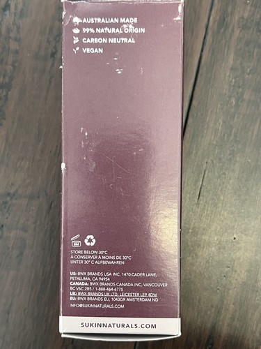 Sukin AUSTRALIAN PURELY AGELESS INTENSIVE FIRMING SERUM all skin types 1 fl oz - Picture 2 of 4