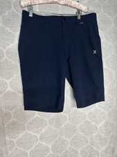 Hurley Men's All Day Hybrid Walk Shorts Navy Blue Quick Dry Stretch