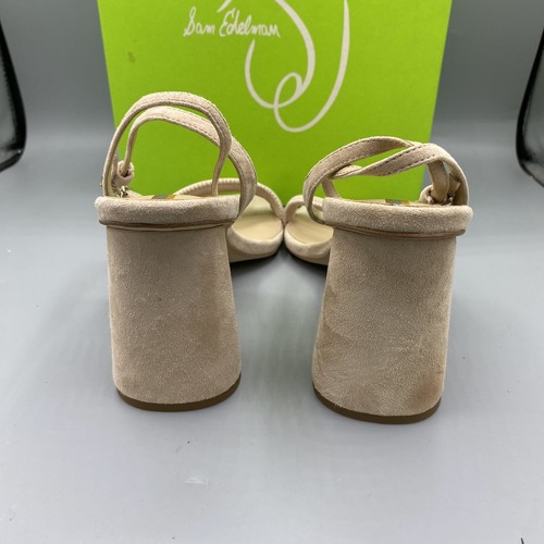 NEU Sam Edelman Kia Sandalen cappuccino hellbraun Wildleder US Damengröße 9 - Bild 4 von 7