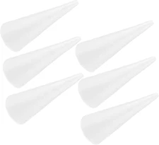 Foam Cone Polystyrene Cone Shapes White Christmas Tree Crafts Table Centerpiece