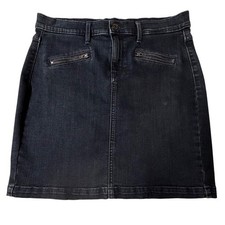Banana Republic Denim Mini Skirt Dark Wash Jean Skirt Stretch Womens 28/6