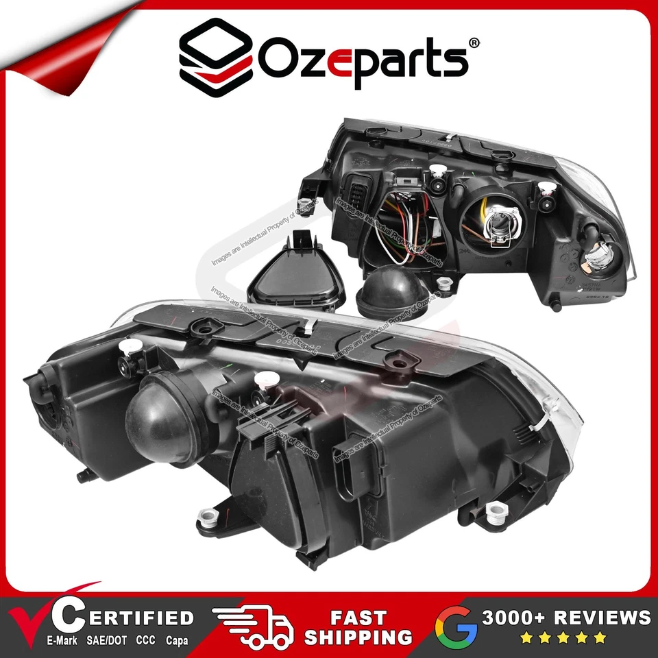 Pair LH+RH Head Light Lamp (Halogen) For VW Volkswagen Passat B5 2001~2005 - image 2 of 4