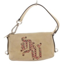 Borsa a mano VERSACE tote bag scamosciata bianca autentica